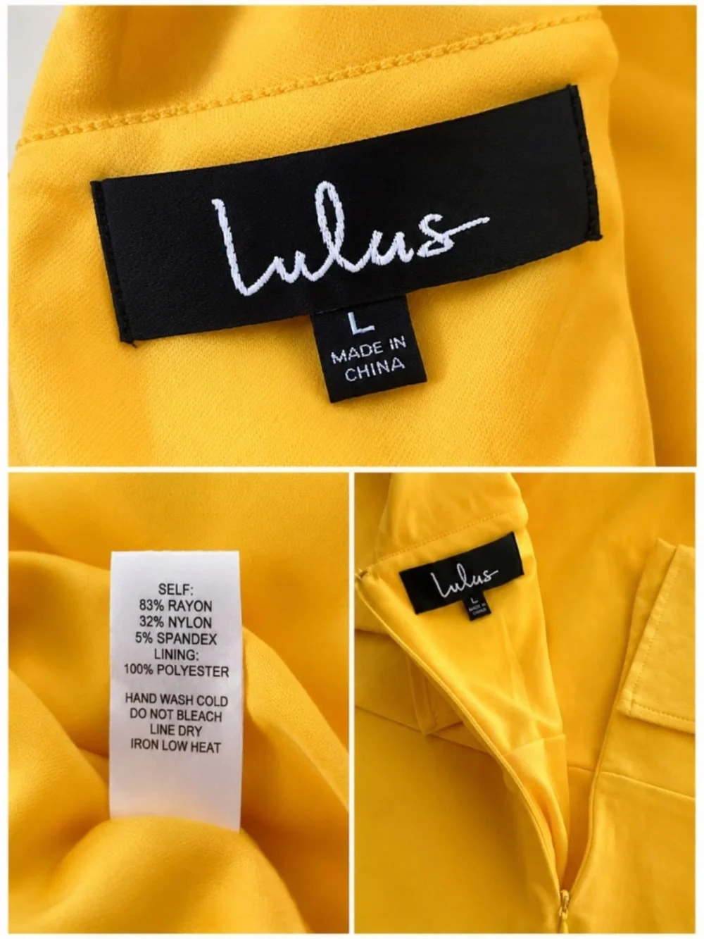 Lulus Yellow One Shoulder Ruffle Bodycon Mini Dress Size L - Picture 5 of 6